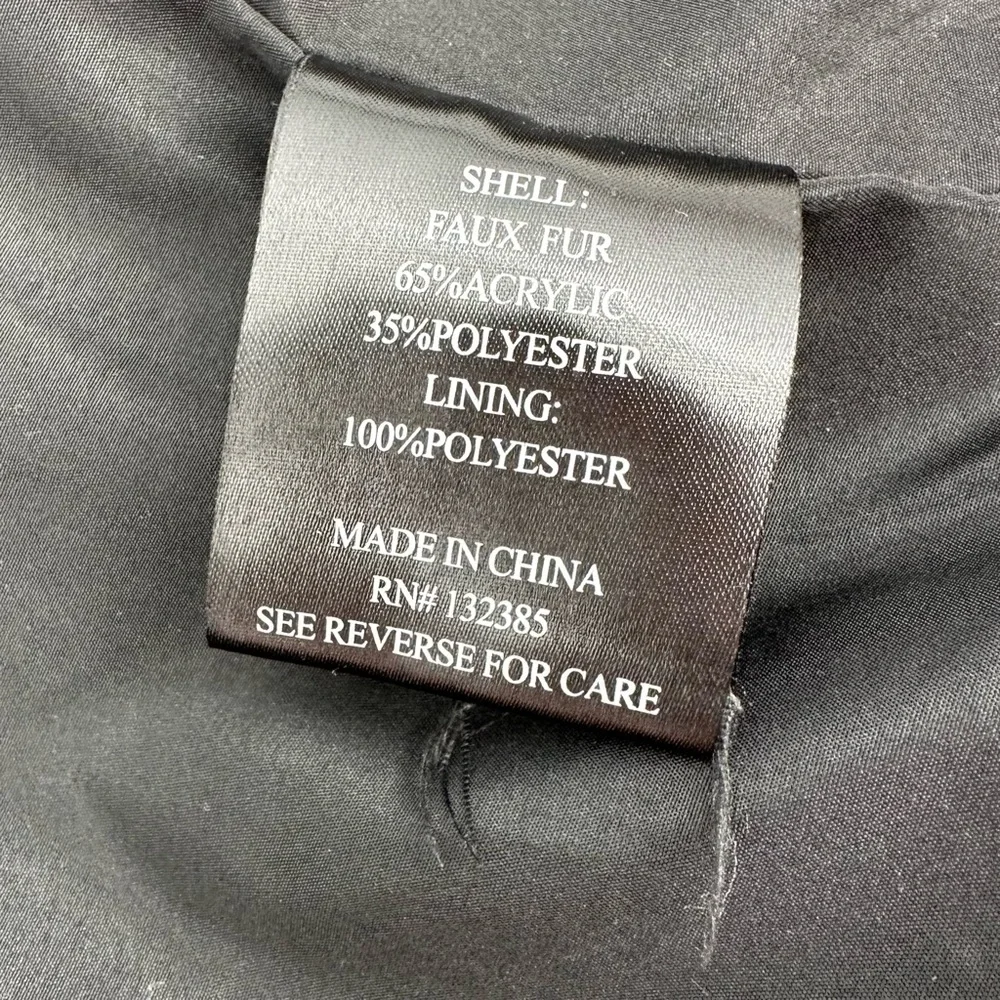 Love Token Faux Fur Jacket Women’s S Cheetah Leopard Short Coat Mob Wife Party - Picture 5 of 13